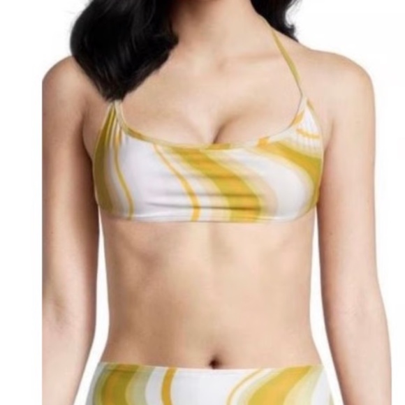Faithfull the Brand Women’s Isa Bikini Swim Top in Talamanca Print Sz-XS - Picture 1 of 3